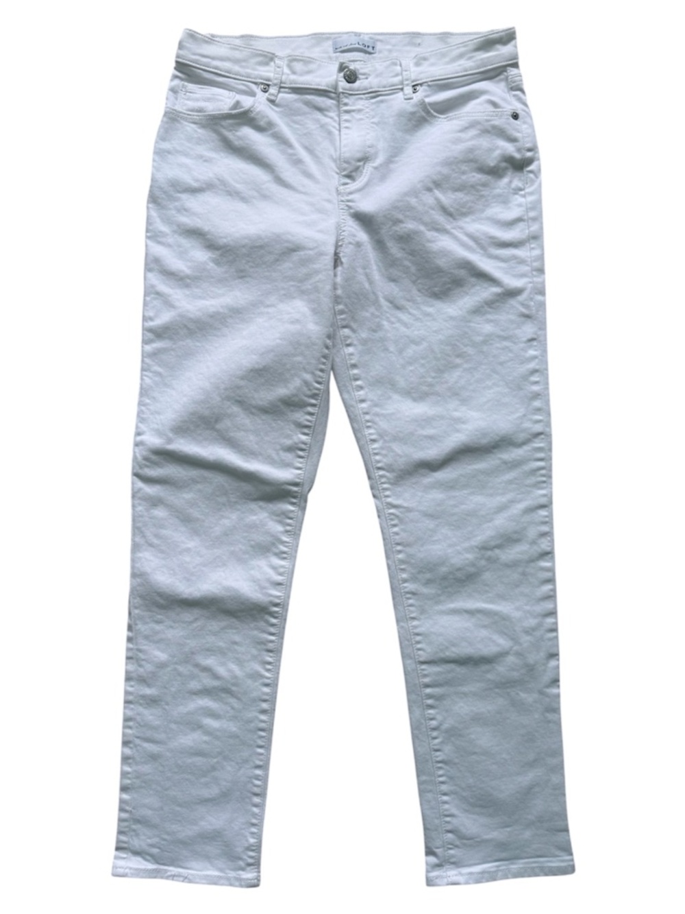 LOFT | White Girlfriend Jean Size 8